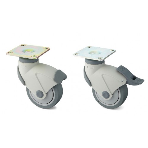 Dual Brake System Caster (Plate Type)